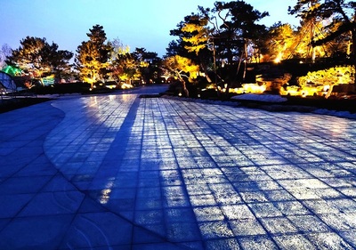 世園會透光混凝土地面