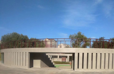 长春某公园仿清水混凝土案例